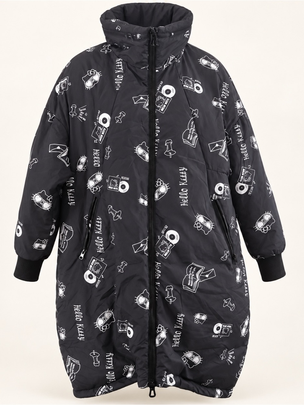 Rare ERAL x Hello Kitty Oversized Duck Down Puffer Coat Size S